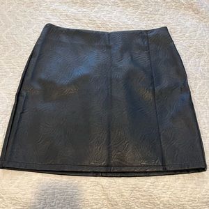 Top shop NWT black vegan leather skirt. Size 10